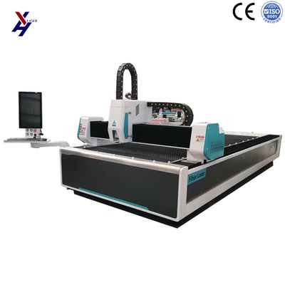 3000*1500 برش لیزر فیبر CNC 1000W 2000W 3000W یک میز برای فلز