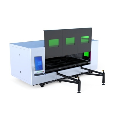 دستگاه برش لیزر فیبر CNC با منبع لیزر حداکثر 6000 وات، لوله استیل ضد زنگ، صفحه فلزی